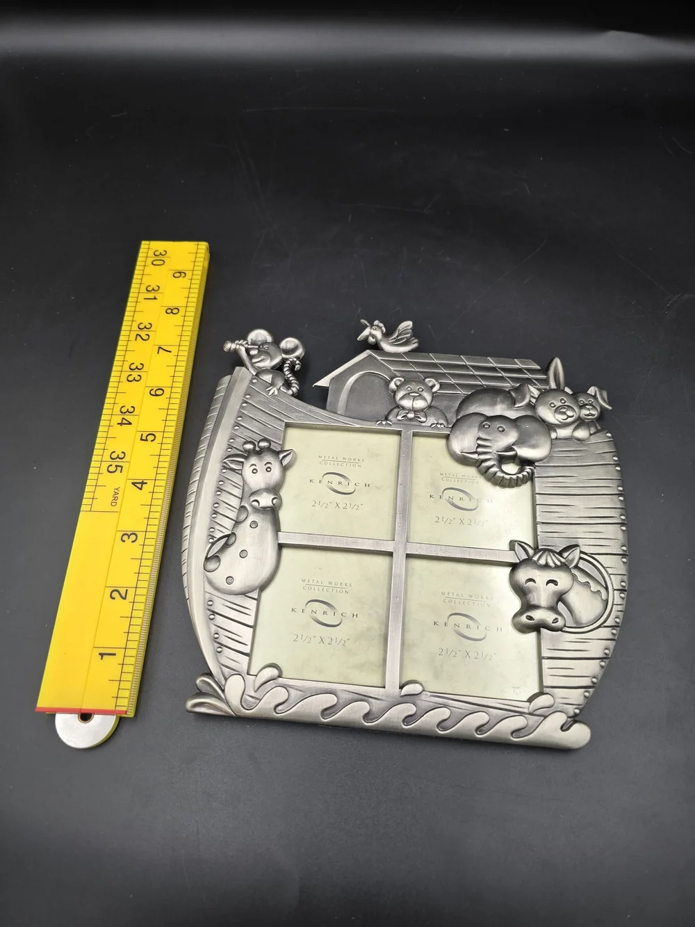 Noah's Ark Multi-Photo Frame in Silver Tone
